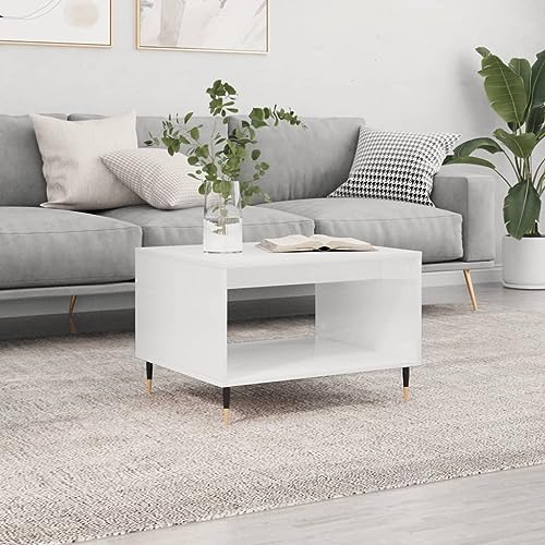Genérico Mesa de Centro Madera de ingeniería Blanca 60x50x40 cm,Mesas de centro-829244