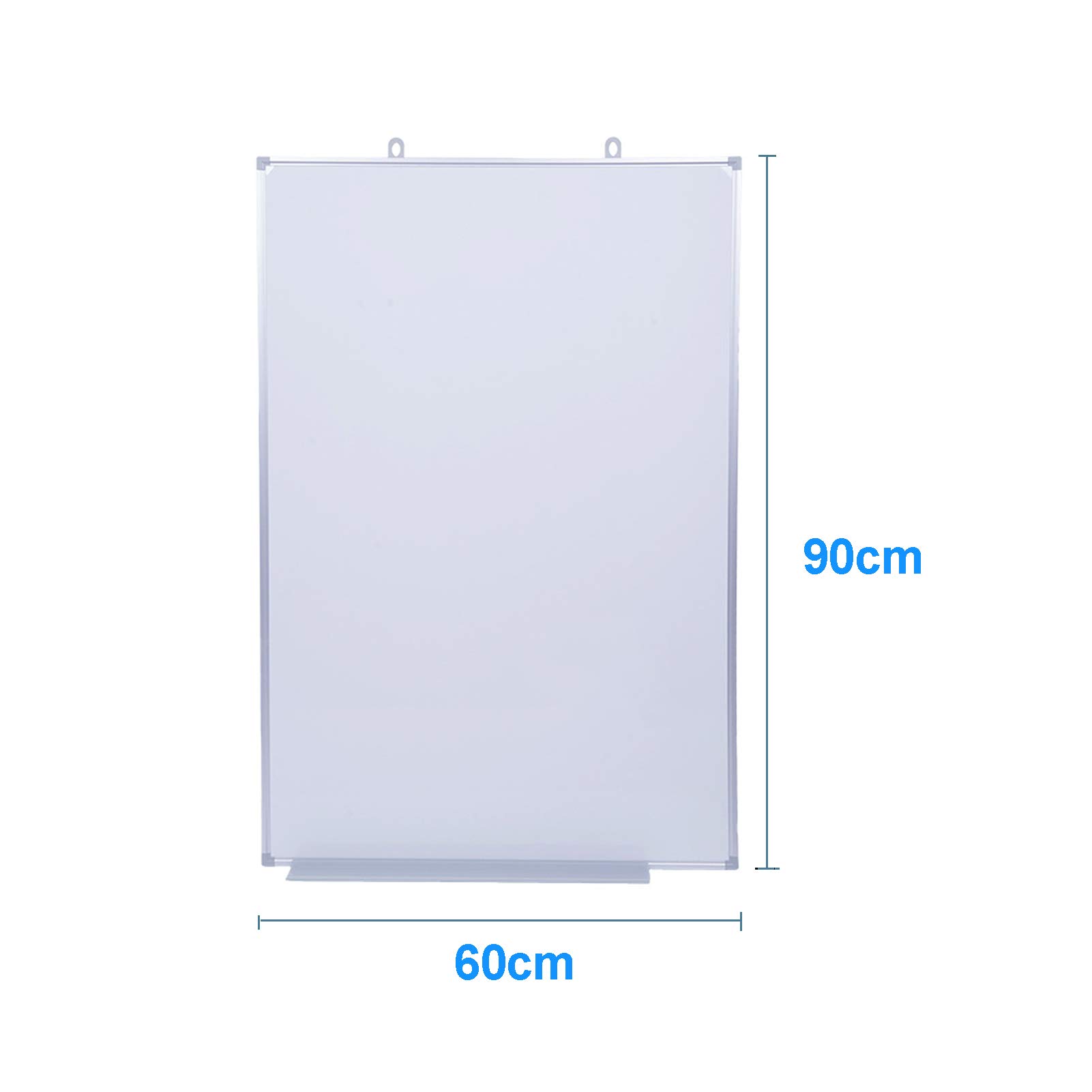 Tablica magnetyczna jednostronna tablica suchościeralna do montażu na ścianie ramka ze stopu aluminium z ruchomym haczykiem i obsadką do pióra 60X90Cm