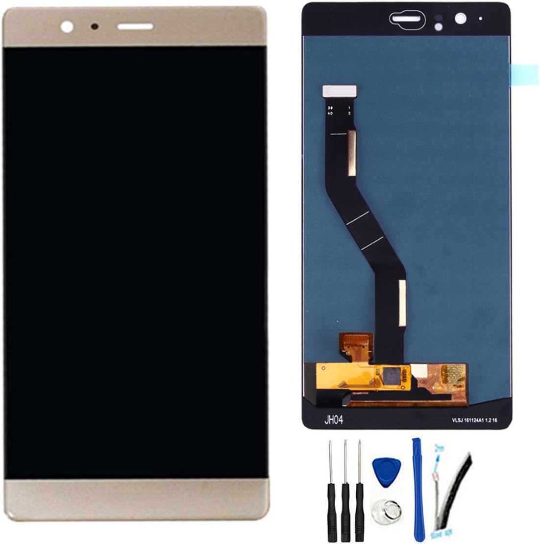 SOMEFUN LCD Screen Replacement for Huawei P9 Plus VIE-L09 VIE-L29 5.5" LCD Display Touch Screen Digitizer Glass Assembly【Gold no Frame】