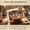 Gotham Steel Hammered 5 Qt Lightweight Dutch Oven Pot with Lid & Holders, Ceramic Non Toxic, Oven Safe & Even Heat Retaining Dutch Oven for Bread Baking Sourdough, Soup, 70% Lighter than Cast Iron #2
