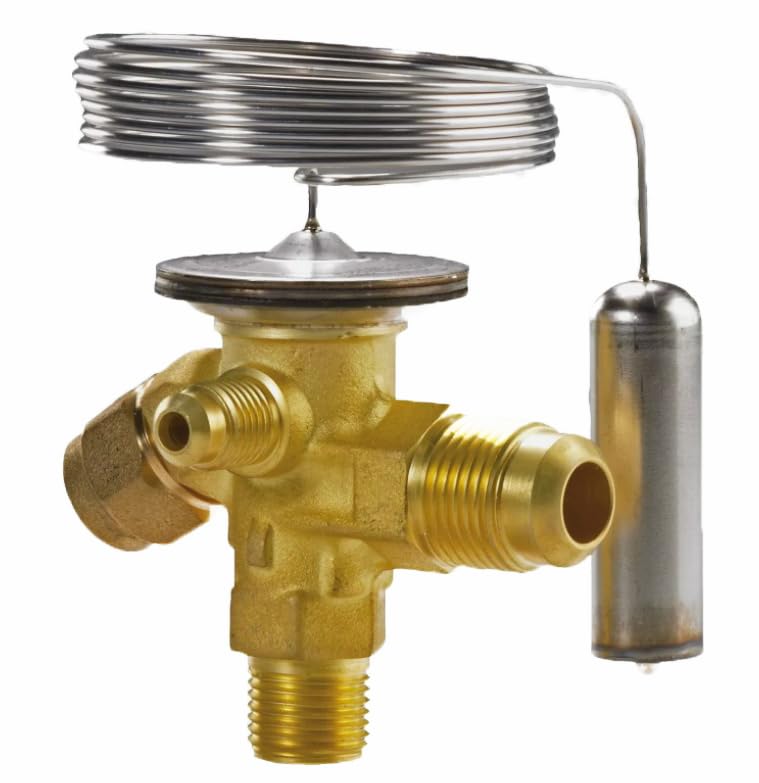 YUXSOUQ Thermal Expansion Valve 068Z3403 Compatible with Da*f*ss R404A/R507, TES 2, Not OEM, External Equalization 3/8 x 1/2 x 1/4 Flare Capacity from