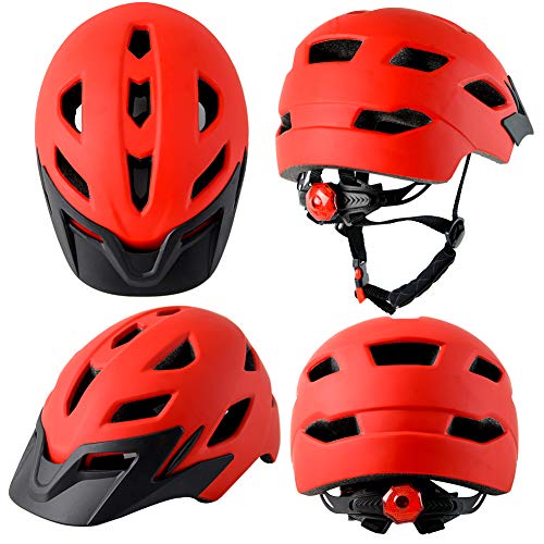 Bavilk Kids Bike Helmet,Child Youth Adjustable Multi-Sport Bicycle Cycling Scooter CPSC Certified with LED Light Detachable Visor Girls Boys - Thumbnail 5