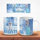 Princesses Unbreakable Mug with Name (Elsa and Olaf)