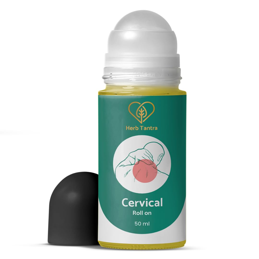Herb Tantra Cervical Roll On For Muscle Pain & Recovery | For Tight, Overused Muscle from Gym, Sports| Very Easy To Use |100% Natural, Ayurvedic |Contains Nutmeg, Ginger Essential Oils-image-4