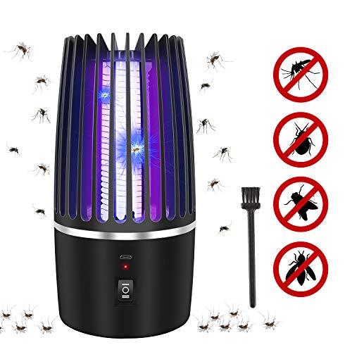 Preisvergleich Produktbild Insektenvernichter Elektrisch ,Moskito Killer Lampe,Wiederaufladbar UV Mückenvernichter ,USB Insektenlampe Elektrisch Mückenkiller Lampe,Moskitolampe Camping Für Innen Outdoor Schlafzimmer Gärten