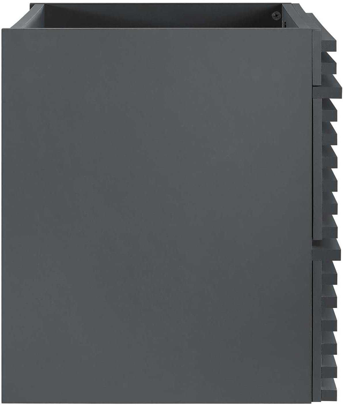 Modway Render 23.5" MDF Wood Wall-Mount Bathroom Vanity Cabinet in Gray
