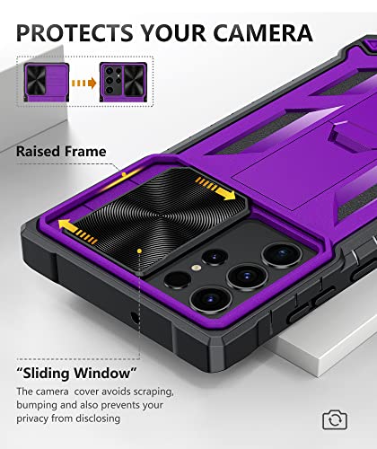 Coque Samsung S23 Ultra antichoc robuste violette 5G