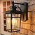 Tosalhql Modern Porch Light Wall Mount Black Exterior Light Wall Lantern for House Front Porch Patio Waterproof Outdoor Light Aluminum Clear Glass 1PK