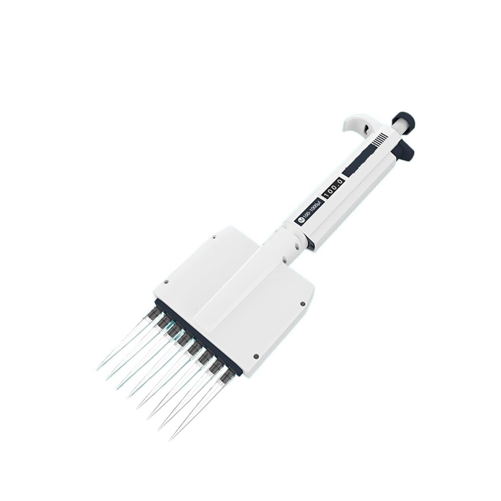 Pipeta multicanal Suministros de laboratorio Micropipeta de volumen variable 8 canales Capacidad de pipeta de 12 canales: 0,5 μl - 300 μl Ajuste de volumen preciso(8 Channels 50-300ul)