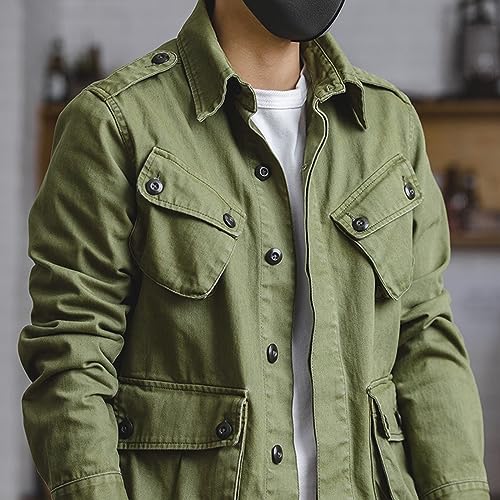 Veste de safari légère homme en coton - Veste cargo décontractée - 5
