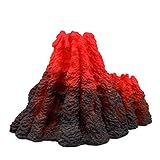水槽装飾火山オーナメント 水族館装飾 火山石 魚飼育用の水槽(L)