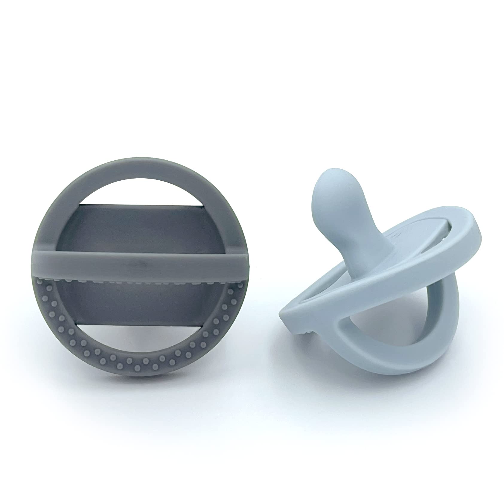 Doodle & Co. London Classic Pacifier for New Born Babies | BPA Free Angled Shape 100% Silicone for Infants with & Without Teeth | Helps Promote