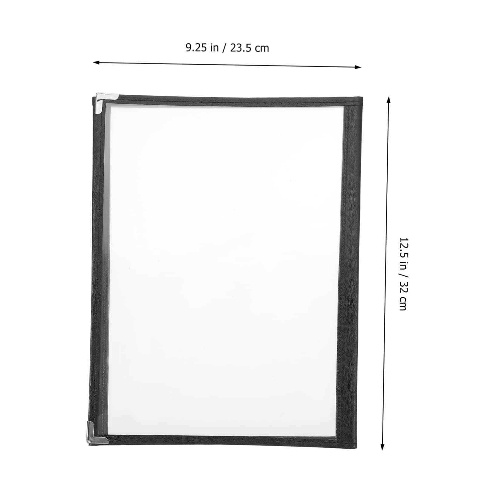 CHILDWEET 1Pc Transparent Menu Cover Binder Loose Leaf Folder for Recipes Menus and Personal Planning Flexible Rounded Corner Design for Easy Handling Present