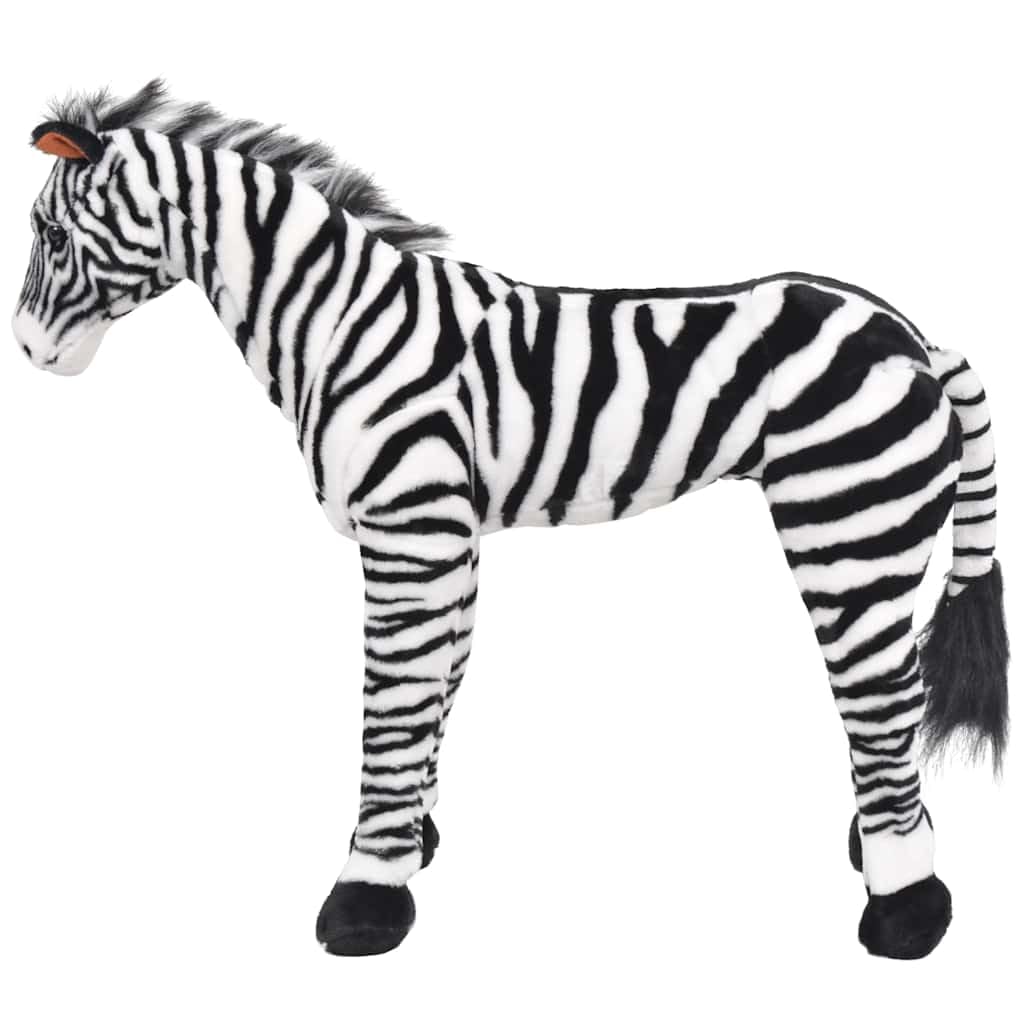 Zebra pluszowe zwierzątko, stojące, przytulanka, duża