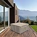 Budge P4A02PM1 English Garden Square Patio Table Cover / Ottoman Cover Heavy Duty and Waterproof, Extra Large, Tan Tweed