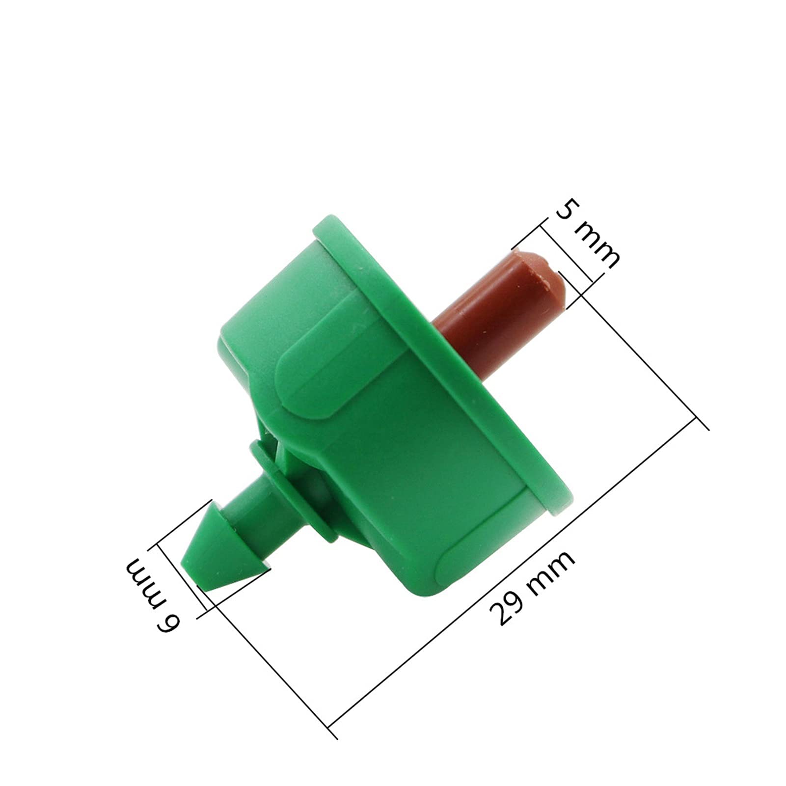 System nawadniania zraszaczy ogrodowych 300. 2L / 4L / 8L Stały regulator przepływu Compensation Compensation Dripper 4/7 mm Dysza nawadniania ogrodowa (Color : 2 L)