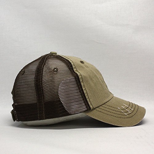 Image of The Vintage Year Distressed Cotton Unstructured Soft Mesh Breathable Adjustable Dirty Wash Dad Hat Trucker Baseball Cap