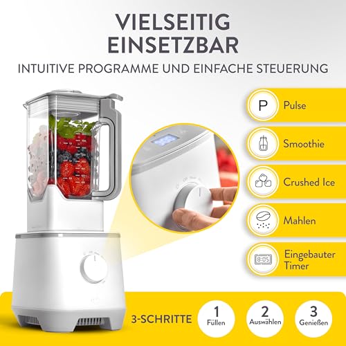 Foto von SPRINGLANE Hochleistungsmixer Hanno – Smoothie Maker 2000 W 32000 U/min mit Selbstreinigungsfunktion – inkl. Rezeptheft & Stößel