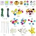 MINIMISSMIANYC 421PCS Beaded Keychain Making Kit for Women,Acrylic Heart Star Flower Letter Alphabet Bag Beads DIY Key Chain Charm Supplies Crafts Accessoriess Jewerly Making Kit for Kids Girls Boys