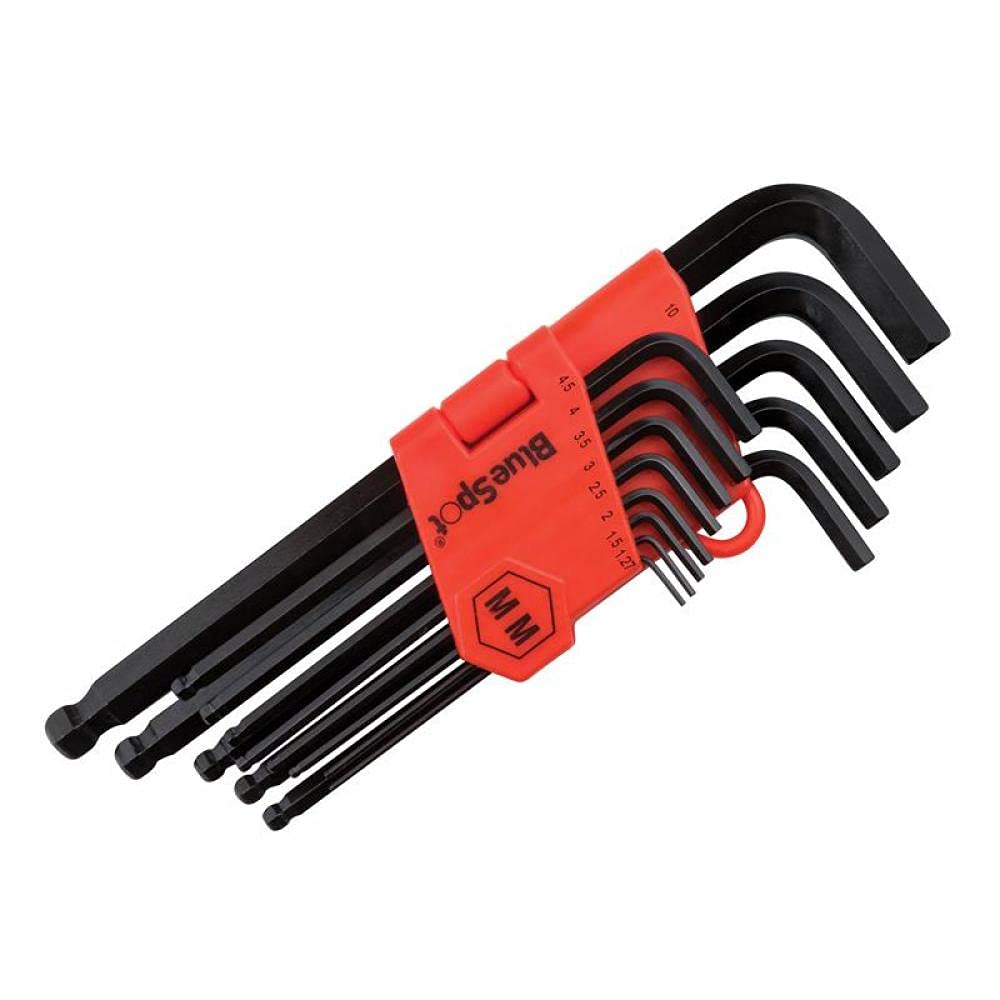 Blue Spot ToolsBlueSpot 13PCE Long Arm Metric Ball End Hex Key Set (1.27-10mm)