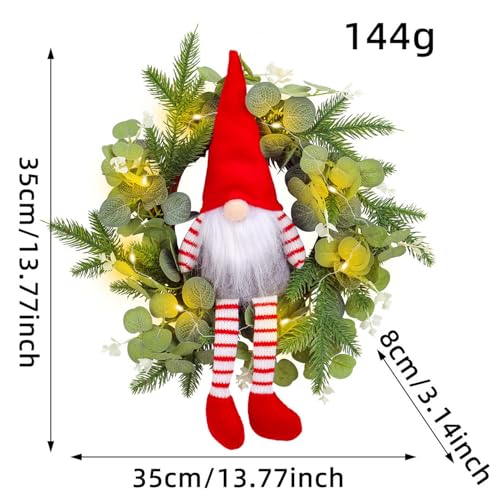 Couronne gnome de porte d'entrée style ferme pour embellir votre maison - 3