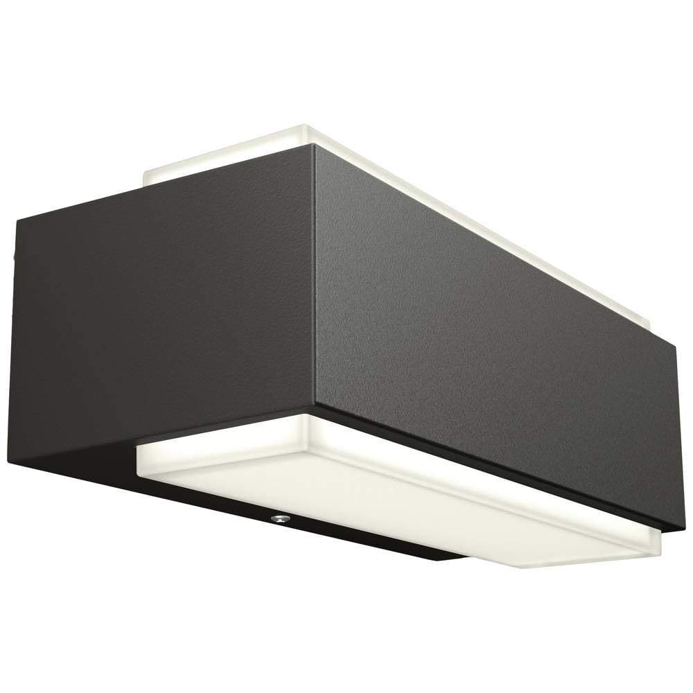 Philips Lighting Stratosphere UltraEfficient Outdoor wall Light, 3.8W 2700K Warm White Light, Antracite, IP44 Weatherproof
