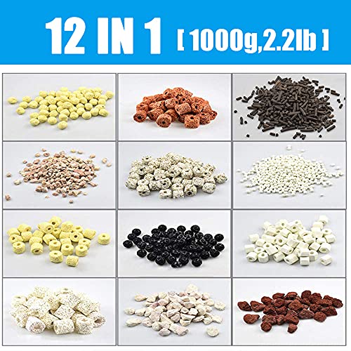 Goldeal Bio Balls Ceramic Rings Set, Aquarium Biological Filter Media With Mesh Bag For Fish Tank And Pond, Fish Tank Filter, Decorations, Accessories (1Kg, 2.2Lb) #TOP4