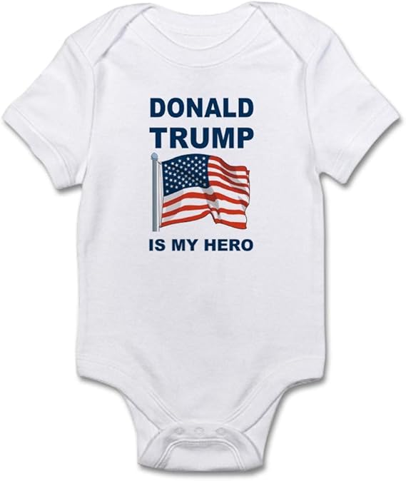 CafePress Donald Trump is My Hero Body Suit Baby Bodysuit Amazon.co