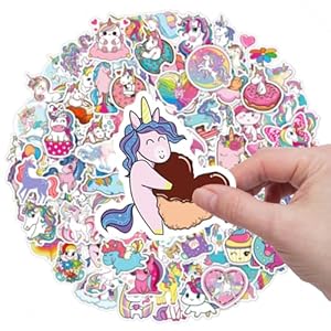 Unicorns-Stickers-100-Pcs-Waterproof-Vinyl-Stickers-for-Water-Bottles-Stickers-Pack-for-Kids-Cute-Stickers-for-School-Students-Laptop-Kids-Friendly