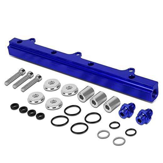 DNA Motoring FRK-B16-BL High Flow Fuel Injector Rail Kit [For 88-01 Honda Civic Si/Prelude/CRV]