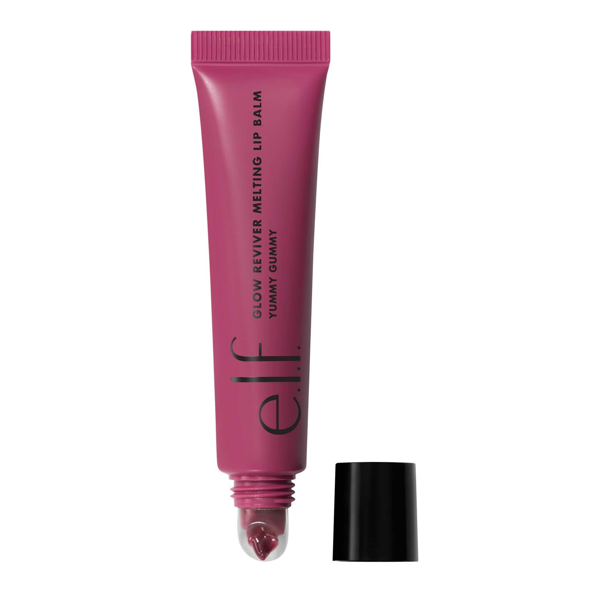 e.l.f. Glow Reviver Melting Lip Balm, Tinted, Yummy Gummy Hydrating & Glossy, Buildable Sheer Color, Soft Texture with Hyaluronic Acid Blend & Nourishing Butters, Vegan & Cruelty-Free