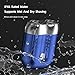 New Model Mini Dual-Head Electric Shaver, Upgrade Pocket Shaver, Washable Double Head Razor, USB Electric Mini Portable Razor, Rechargeable Waterproof Compact Electric Shaver(Four Color) (Gray)