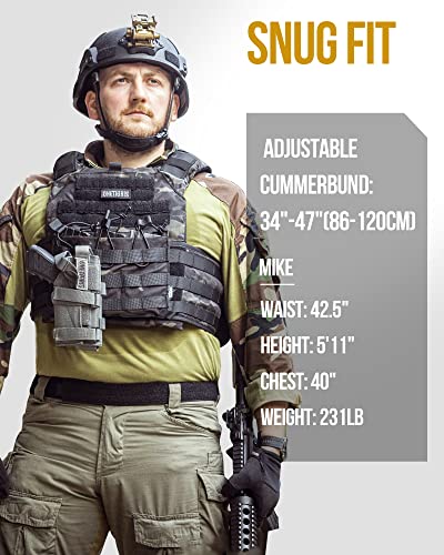 Image of ONETIGRIS DOOM Airsoft Tactical Vest, Adjustable MOLLE Combat Vest for Men