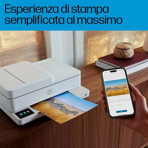 Envy 6520e 714N9B, Stampante Multifunzione a Getto d'Inchiostro A4 a Colori, Stampa Fronte e Retro Automatica, Fino a 10 ppm, Wi-Fi, ADF, Fax, 3 Mesi di Inchiostro Instant Ink Inclusi, Portobello - Hub USB - Immagine 7
