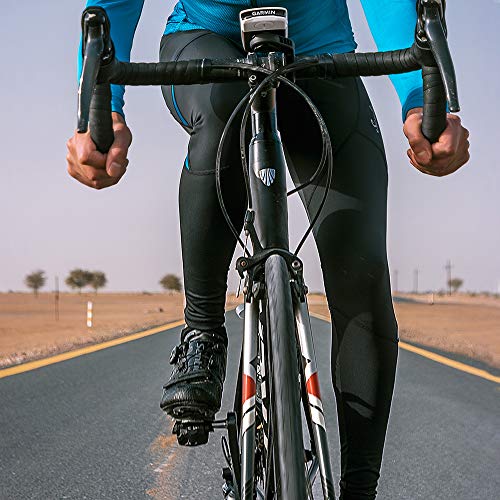 Santic Calça masculina de ciclismo acolchoada respirável para ciclismo legging masculina de compress