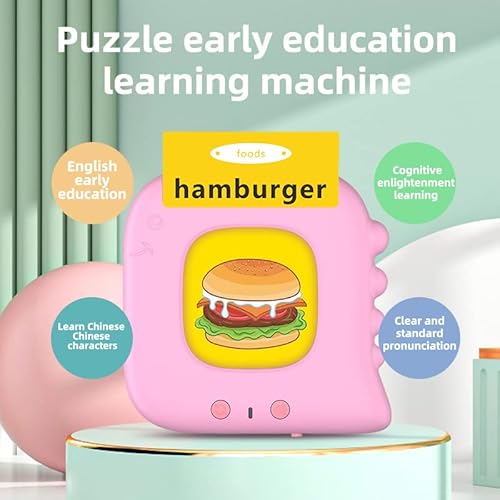 Talking Flash Cards Educational Learning Toys For Toddler Kids Boy Girl, Speech Therapy Toys Autism Toys Christmas Birthday Gifts For Ages 3 4 5 Year Old Baby (Pink) #TOP7