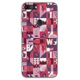Movilshop Funda para [ Alcatel 1S 2019 ] Dibujo Auténtico [ Collage Vino ] de Silicona Flexible Transparente Carcasa Case Cover Gel para Smartphone.