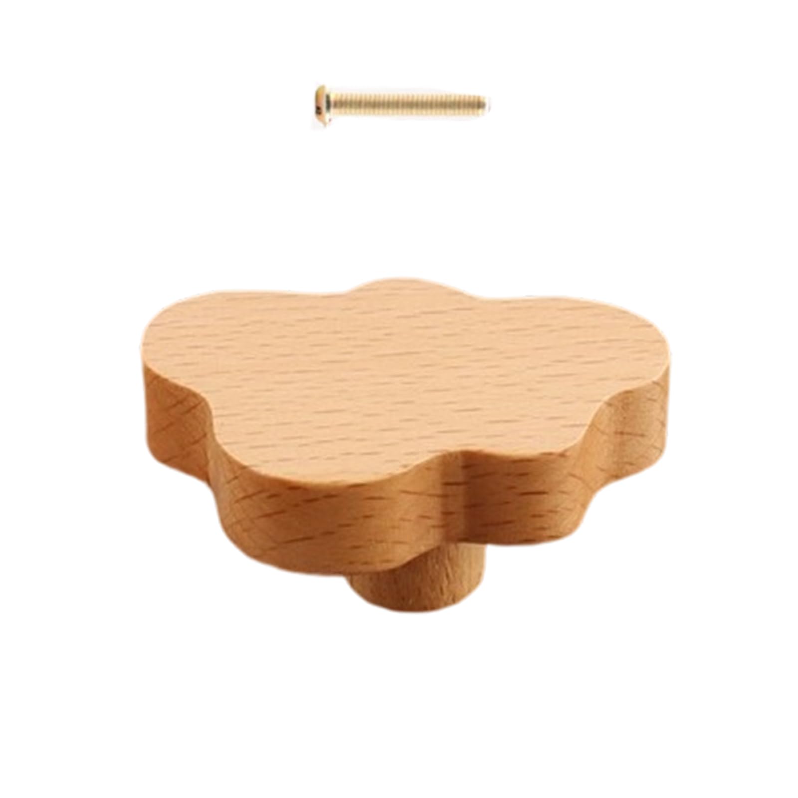 ZBIianxer Wood Handle Children Room Furniture Handle for Cabinets and Drawers Door Knobs Kitchen Cupboard Wardrobe Pulls Children Room Decoration Furniture Hardware