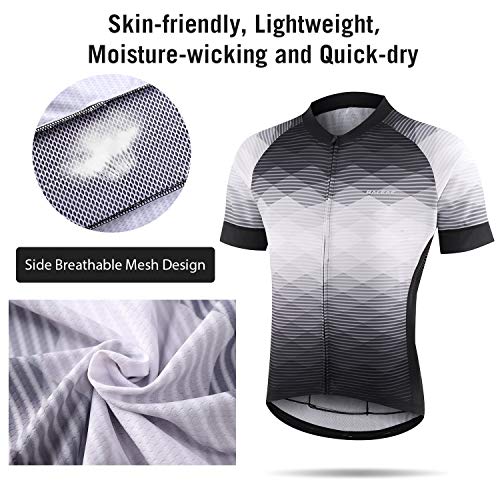 image for BALEAF Men's Cycling Jersey Set Bicycle Short Sleeve Set Shirts Bike S