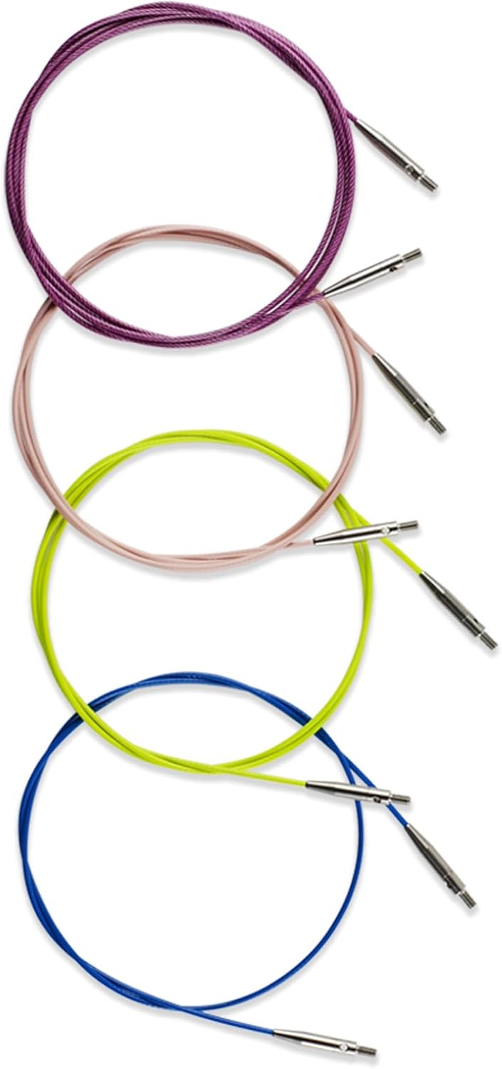 Svartur Interchangeable Knitting Cables, Variety Pack - All 4 Sizes, 16, 24, 36, 40 Inches