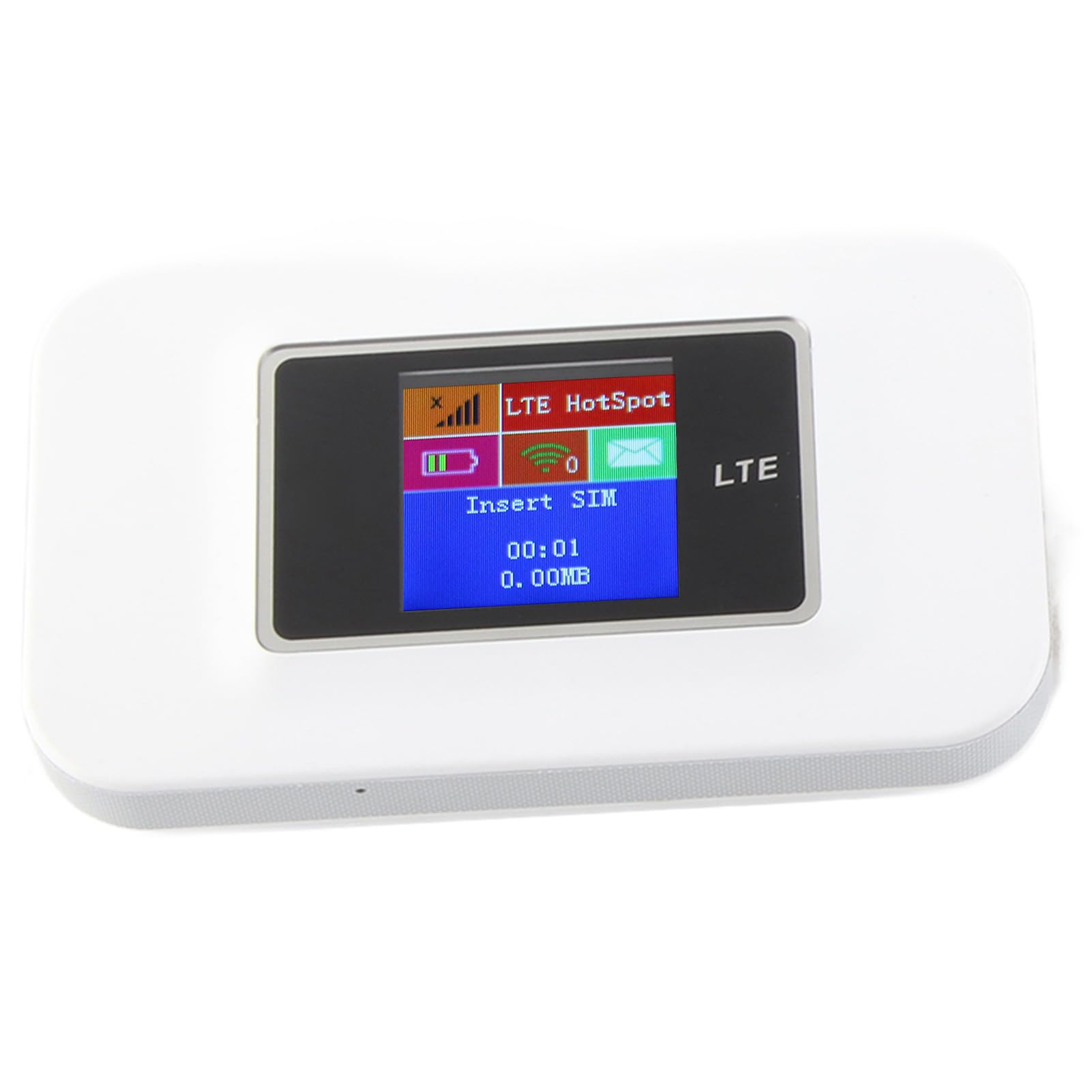 Asixxsix Dispositivo Hotspot Mobile, 10 Utenti Supportano Hotspot Wi-Fi Portatile, Wi-Fi da Viaggio con Slot per Scheda SIM Display a Colori per Viaggi in Ufficio a Casa