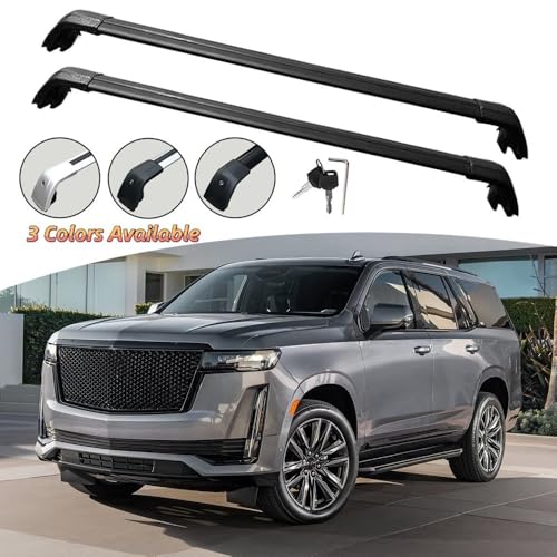Baca de techo portabicicletas compatible con Cadillac Escalade barras de carga 2