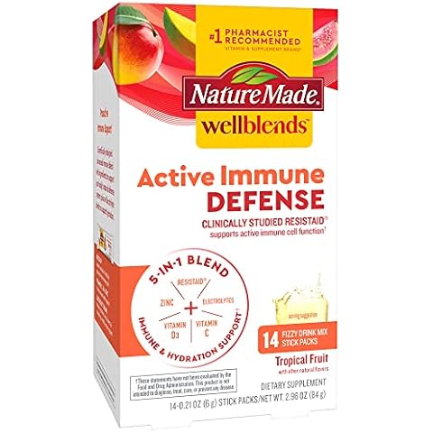 Nature Made Wellblends Active Immune Defense Fizzy Drink Mix Cover