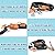 Multi-Function Hands Free Dog Lead (7ft) - Strong Dog Training Leads, 1.4cm Thick Nylon Double Dog Leads, [3 Adjustable Lengths] Walking Running Long Rope Leash for Small Medium Large Dogs Black, 1/2"