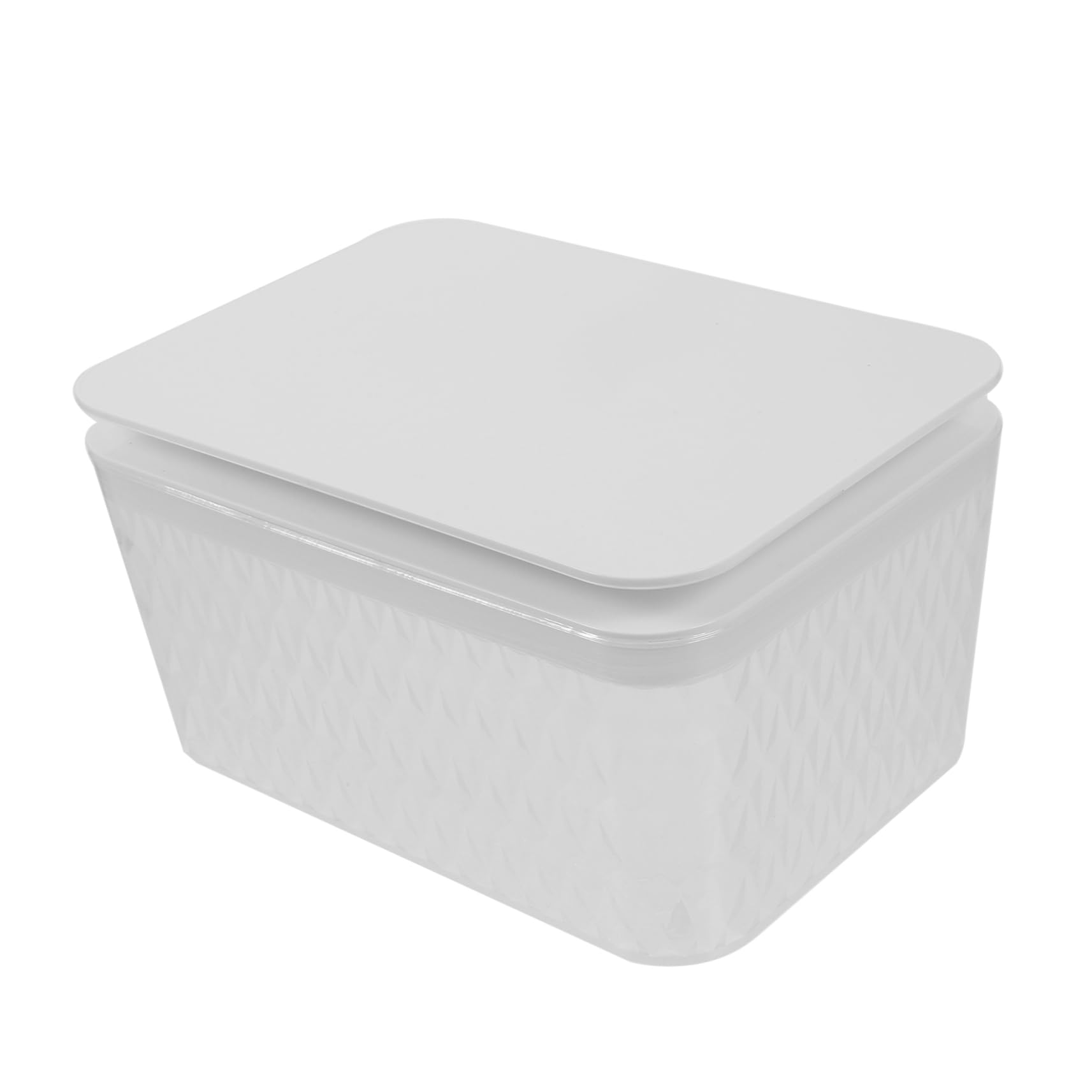 Porta Toallitas Húmedas Tapa de Plástico Blanco para Baño