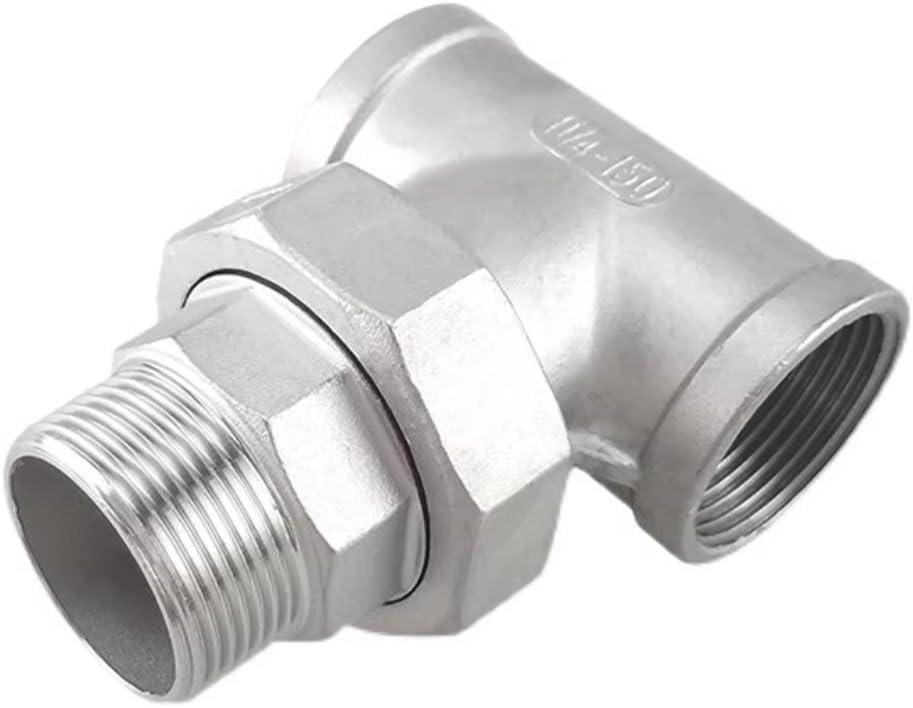304 Stainless Steel Female to Male Threaded Tee, 1/4" to 2" 3-Way Union Pipe Fitting for Water, Oil, and Liquids - 1PCS(1/4inch)