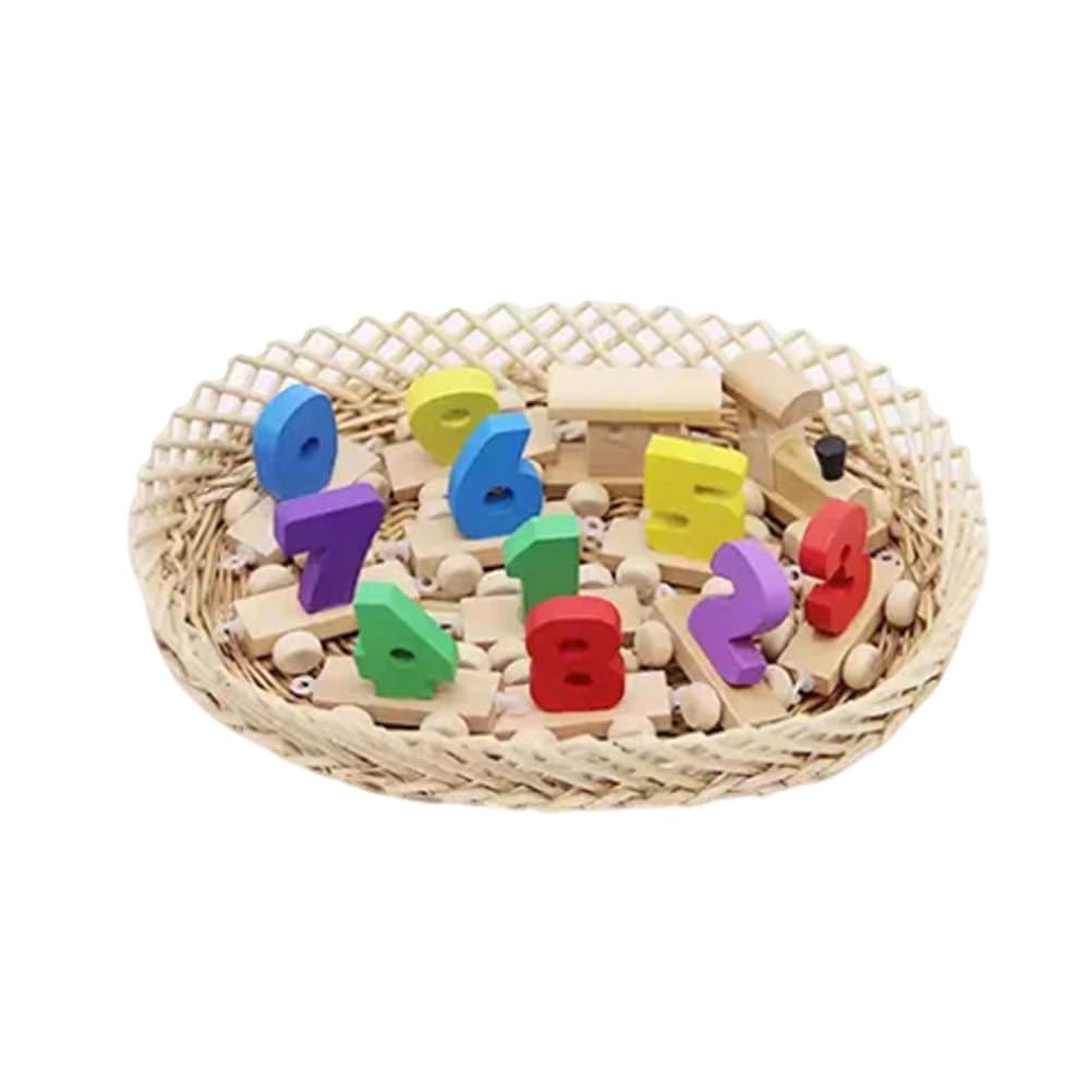 Giocattolo Montessori Trenino dei Numeri in Legno | Set di Blocchi del Treno Colorati da 1 a 9, Giocattolo Educativo per l'Apprendimento Precoce e la Motricità Fine