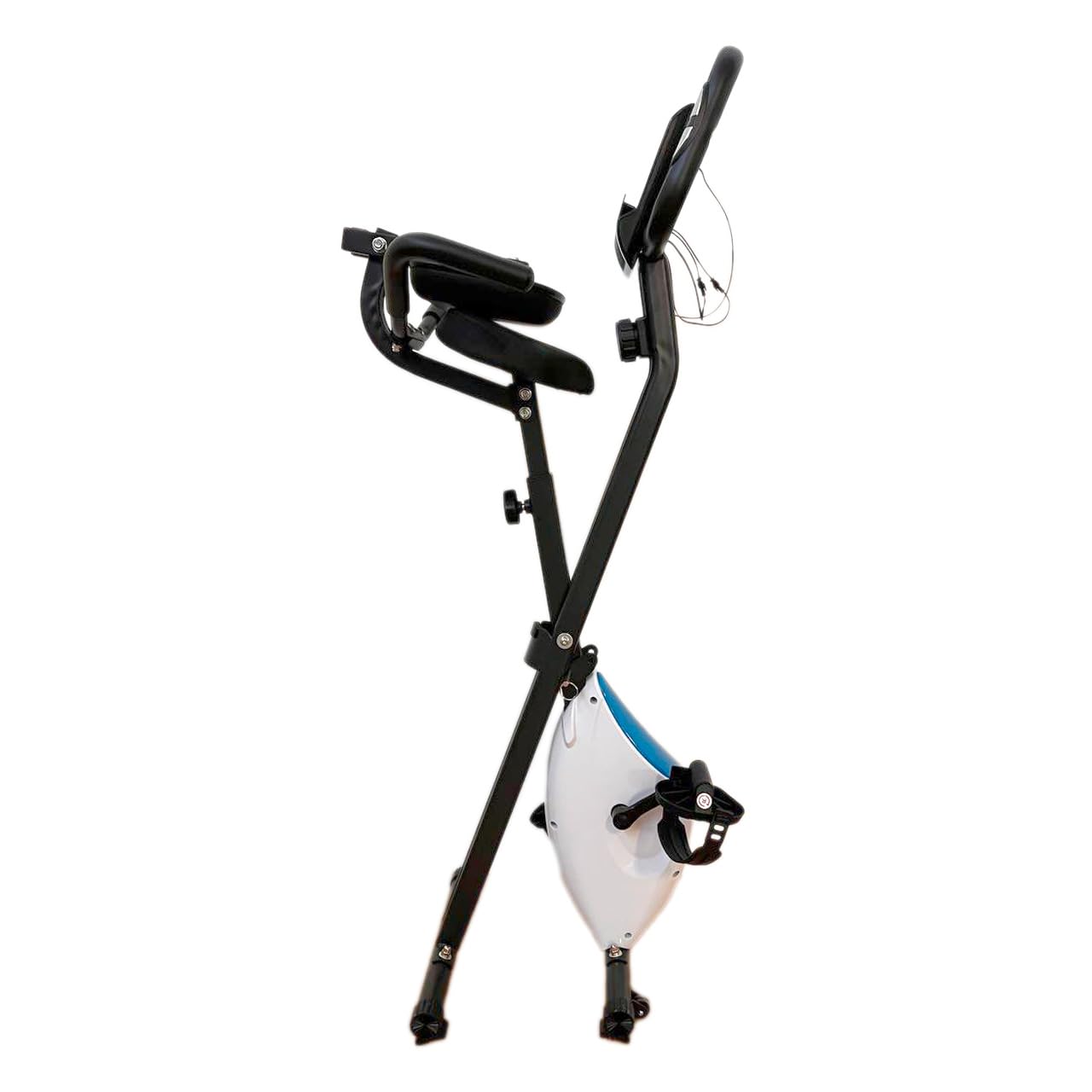 Cyclette da casa pieghevole con schienale COMFORT FD Sport X-Bike | Cyclette da camera | Fitness per l'allenamento a casa | Cyclette a resistenza magnetica | Bicicletta con schienale