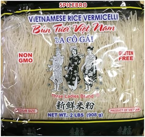 Amazon.com: Three Ladies Vietnamese Rice Stick(vermicelli) 2lbs (1 Pack)