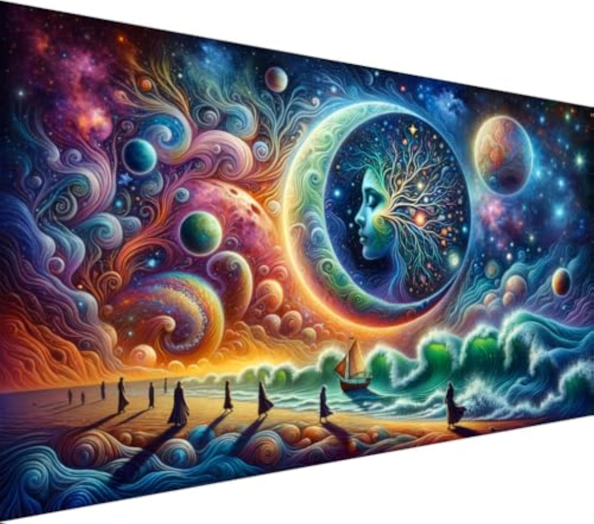5D Moon Diamond Painting Kits for Abstract Art
